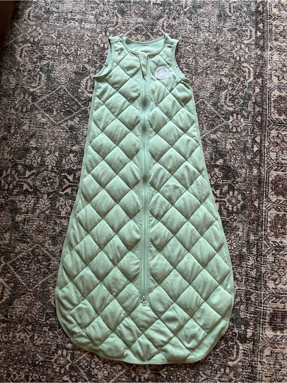 Dreamland Baby 24-36M Quilted Sleeveless Infant Sleep Sack in Mint Green